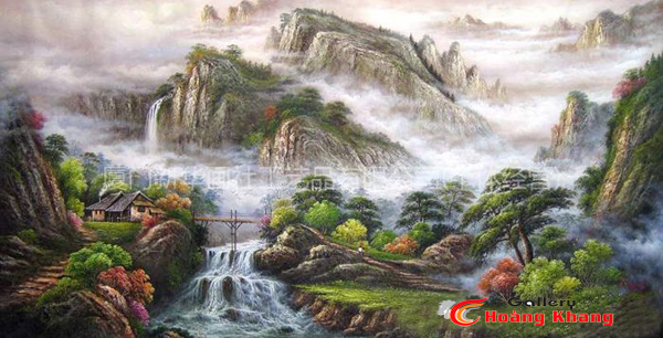 Tranh Núi - Nước - Phong Thuỷ